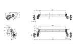 Assale senza freni KNOTT VG7-L per rimorchio per barche 750 kg 1094 mm 1406 mm 4x100