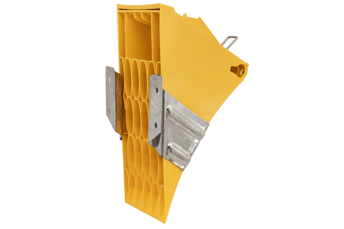 Cuneo per ruote G46 con staffa di montaggio LOKHEN h: 190 mm