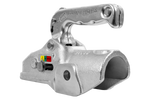Gancio di traino WINTERHOFF WW 350-RB-K1414 per rimorchio da 3500 kg con timone in tubo da 50 mm, in ghisa.
