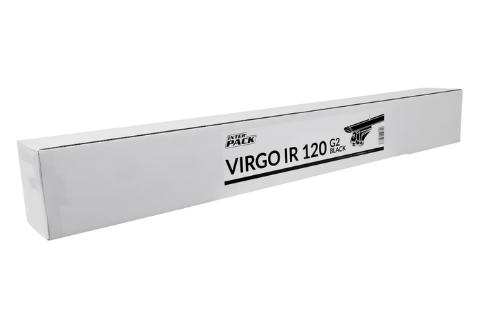 Barre portatutto Inter Pack Virgo IR 120 (G2) con binari integrati (nero)