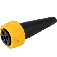 Connettore MANTES per fanali posteriori rimorchio a baionetta 5 PIN, giallo, sinistro