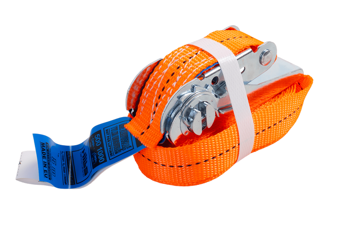 Cinghia HILLS 5m/25mm/1t arancione monopezzo con tenditore