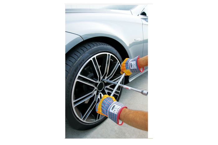 Guanti da officina LAMPA in pelle scamosciata taglia 9