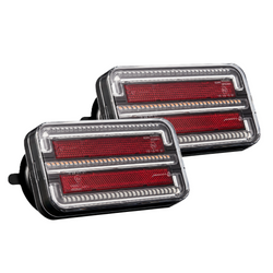 Luci posteriori a LED TT Technology TT.12028B-DI-CAN con 3 funzioni CANBUS su magnete sinistra + destra