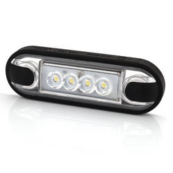 Faro di posizione universale a LED sottile HORPOL LD 3210, colore bianco.