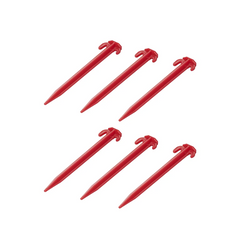 Set di sei picchetti per tenda ProPlus 364824, picchetti in plastica per fissare i tiranti, 19 cm