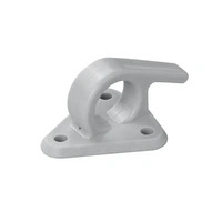 Gancio laterale in plastica ProPlus 342157V01 con occhiello per fissare teloni e cinghie di fissaggio per rimorchi.