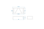 Griglia protettiva per fanale posteriore del rimorchio ProPlus, copertura per fanale posteriore 270x132x68mm