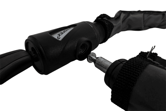 Lucchetto per bicicletta PROFEX Reflex con corazza in acciaio, lungo 70 cm.