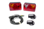 Set luci: luci posteriori DOBPLAST + luci laterali a LED DOBPLAST + cablaggio MANTES 7m 7 PIN