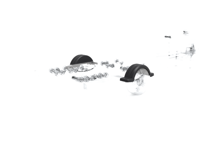 Parafango per rimorchio per barca 13" DOMAR D20422 passaruota 950/240mm