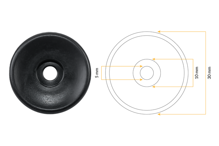 Rulli laterali per rimorchi TULPLAST per il fissaggio di coperture, reti, teloni, set da 24