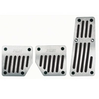 Copripedali LAMPA TOURING BLACK PILOT in alluminio con gomma antiscivolo