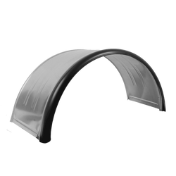 Parafango doppio per rimorchio 15-16" DOMAR DK7120 passaruota 880/400mm in metallo con bordo in gomma