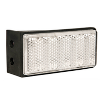 Riflettore rettangolare con supporto bianco ASPOCK riflettore 76x34mm