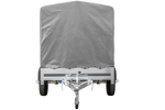 Rimorchio monoasse 230x125 UNITRAILER GARDEN 230 KIPP con telaio H-1100 e copertura grigia