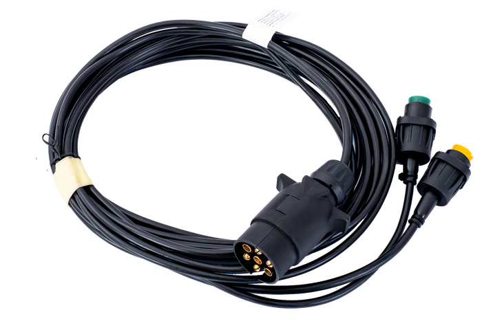 Impianto elettrico MANTES, cablaggio rimorchio 4m, spina 7PIN, baionette 2x5PIN