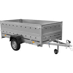 Rimorchio Unitrailer Garden Trailer 264 KIPP (NEW) con ruotino d'appoggio e sovrasponde