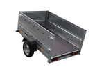 Rimorchio leggero 200x125 UNITRAILER GARDEN 201 KIPP con sponde BIS
