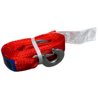 OUTLET Fune di traino con ganci UNITRAILER cinghia di traino 4,5 m/50 mm/5 t arancione