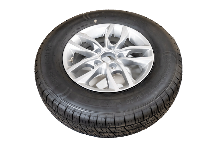 OUTLET Ruota rinforzata per rimorchio PNEUMATICO KENDA 185/80 R14C 104/102N CERCHIO IN ALLUMINIO KENDA 5.5Jx14"H2 5x112 ET:30
