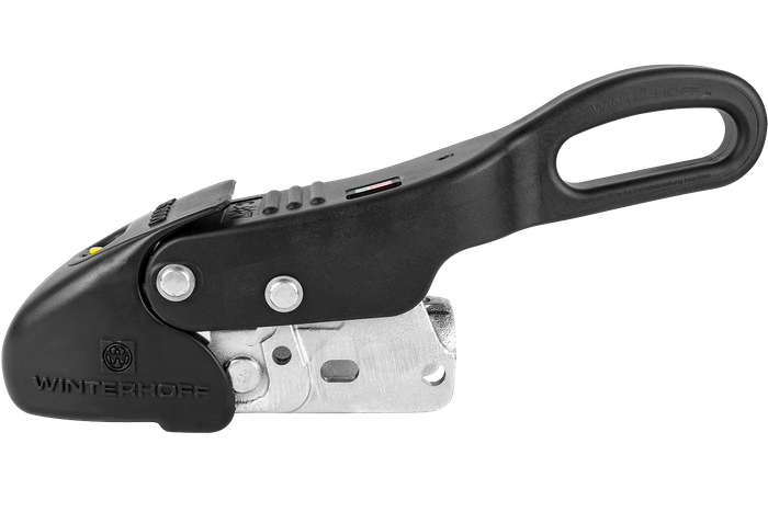 Gancio a sfera WINTERHOFF WS3000 con stabilizzatore per rimorchio da 3000 kg con timone tubolare da 35-50 mm, ghisa
