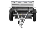 Rimorchio monoasse 150x106 UNITRAILER GARDEN 150 KIPP con telaio H-0 e copertura grigia