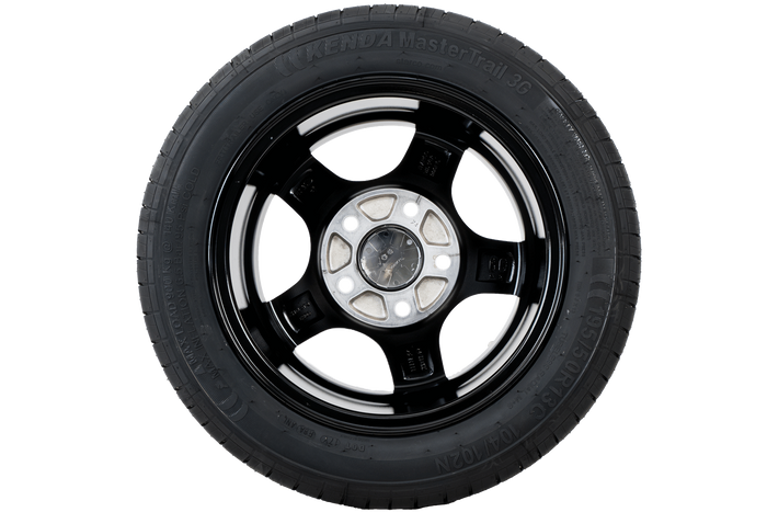 Ruota per rimorchio rinforzata PNEUMATICO KENDA 195/50 R13C 104/102N CERCHIO IN ALLUMINIO STARCO lucido 6Jx13"H2 5x112 ET:30