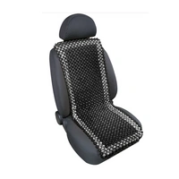 Cuscino per sedile Samurai LAMP con perline di legno grigio/antracite, tappetino per sedile auto