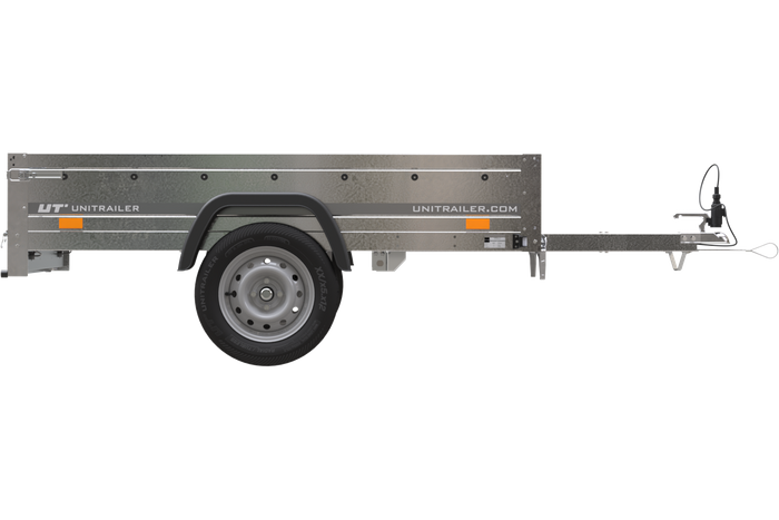Rimorchio leggero senza freni 200x125 cm Unitrailer Garden Trailer 201 kipp