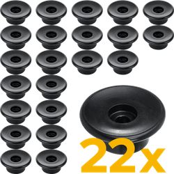 Rulli laterali per rimorchi TULPLAST per il fissaggio di coperture, reti, teloni, set da 22 pezzi