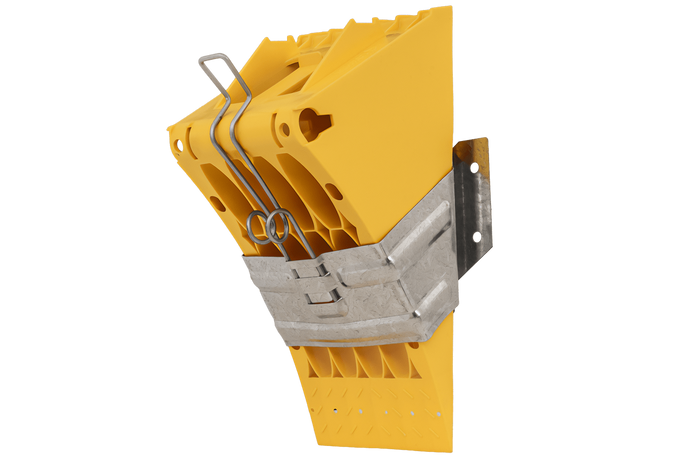 Cuneo per ruote G46 con staffa di montaggio LOKHEN h: 190 mm