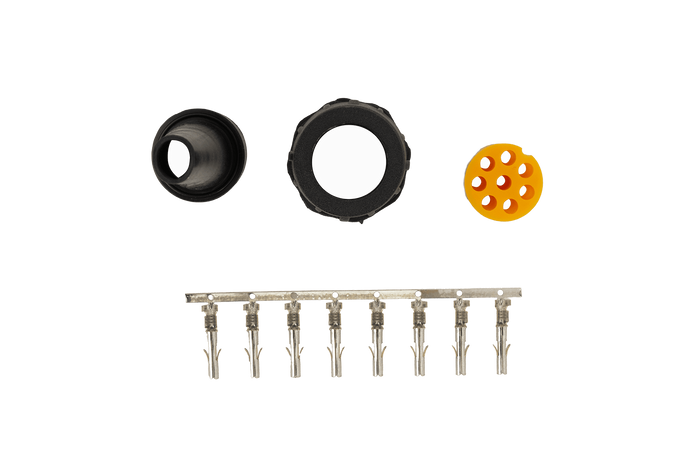 Connettore a baionetta MANTES 8 PIN sinistro giallo