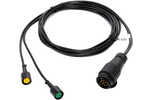 Impianto elettrico MANTES, cablaggio per carro attrezzi, 4,1 m, spina 13 PIN, 2 baionette 5 PIN