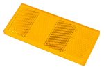 Catadiottro riflettente arancione per rimorchi, 90 x 40 mm