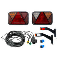 Set luci: luci posteriori a LED FRISTOM FT-270 + luci di posizione laterali a LED FRISTOM FT-145 + cablaggio MANTES 7m 13-PIN