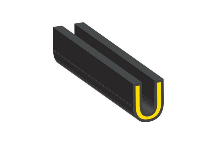 Protezione per bordo porta LAMPA Armoured Protector 5m Nero