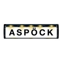 Cornice targa con illuminazione a LED ASPOCK FLEXLED 12V cavo 0,8m