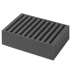 ProPlus 761472PMV01 Porta piatti da campeggio, supporto in schiuma per 10 piatti 