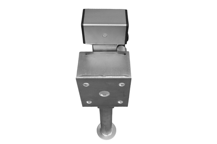 UNITRAILER D-110.000.049 supporto a manovella estensibile per rimorchio pianale da 1300 kg 410-645 mm