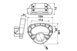 Maniglia di manovra KNOTT 414004.001 per ruota di supporto da 48 mm