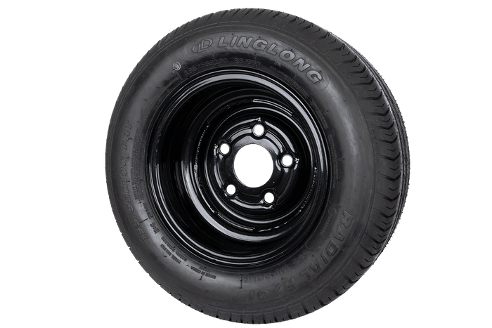 Ruota rinforzata per rimorchio LINGLONG TIRE 195/55 R10C 98/96N UNITRAILER RIM nero 6Jx10"H2 5x112 ET:-4