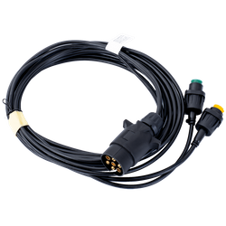 Impianto elettrico MANTES, cablaggio rimorchio 4m, spina 7PIN, baionette 2x5PIN