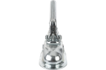 Gancio a sfera WINTERHOFF WW13-N per rimorchio da 1500 kg con timone tubolare da 45 mm