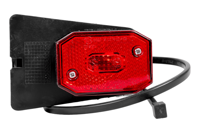 Lampada di segnalazione universale rossa ASPÖCK FLEXIPOINT I con supporto