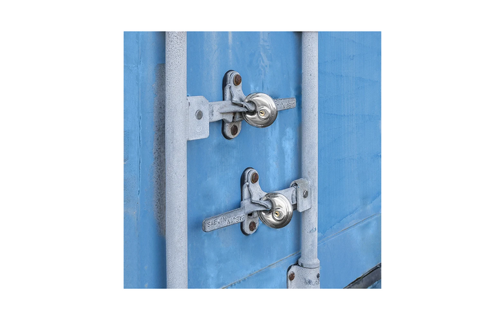 Set di due lucchetti rotondi ProPlus 341319S, con disco, 70 mm