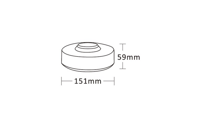 Lampada di avvertimento a LED KAMAR UFO2 ALR0077 lampeggiante