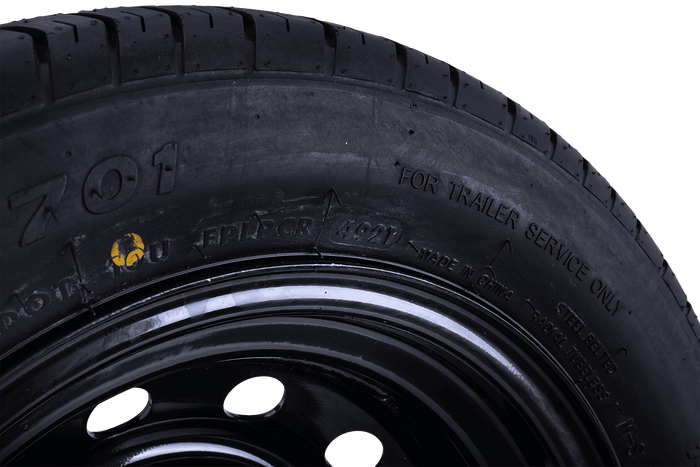 OUTLET Ruota rimorchio LINGLONG TIRE 155/70 R13 75N UNITRAILER RIM nero 4Jx13" 4x100 ET:30