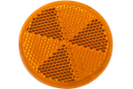 Catadiottro rotondo adesivo colore arancione per rimorchi