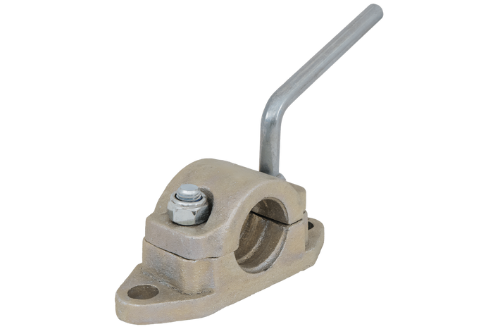 Morsetto di supporto in ghisa KNOTT B48C6 per tubo corrugato da 48 mm